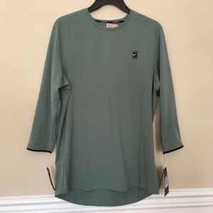 NEW NIKE court dry 3/4 sleeve tennis Top size M
